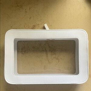 NWOT White Clear Window Pouch